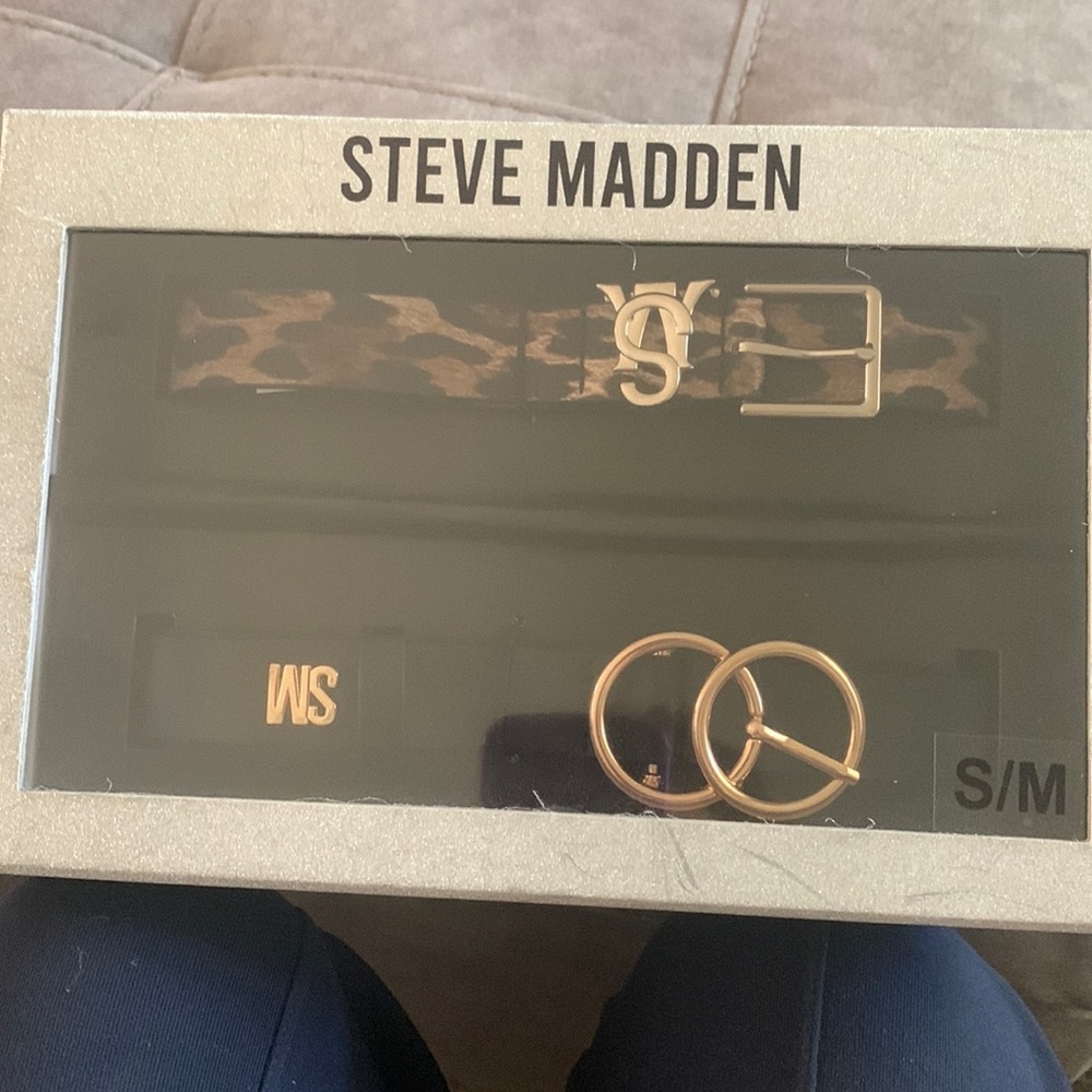 Steve Madden Belt Set of Two - New S/M